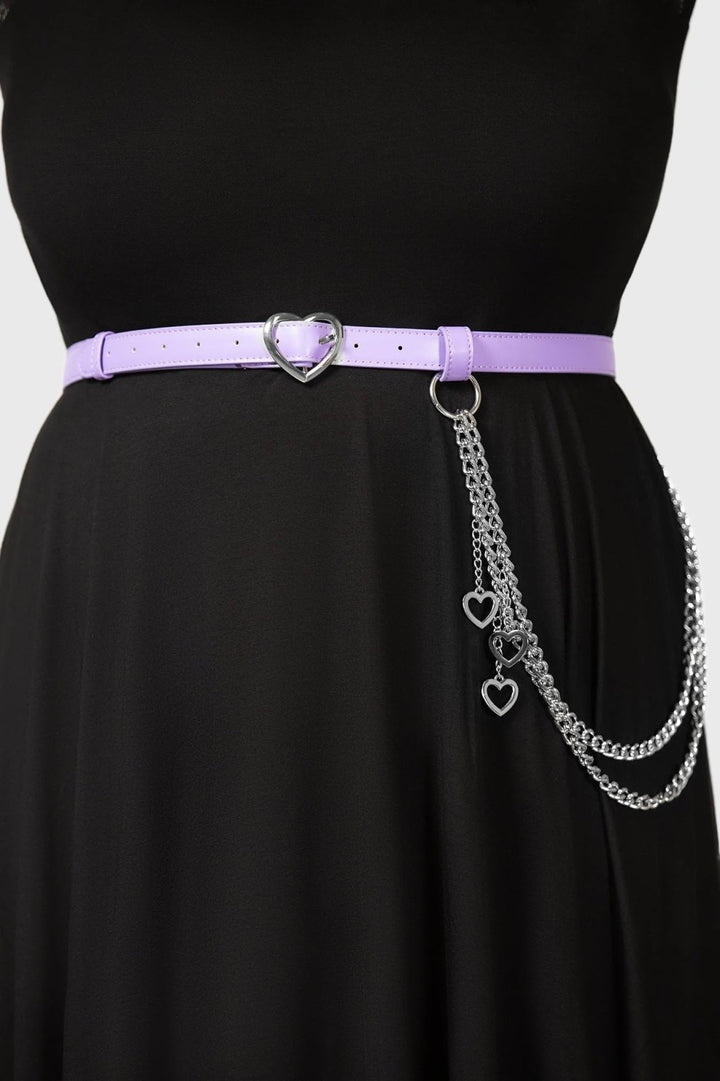 Dollis Chain Belt [LILAC] - belts - VampireFreaks - Killstar