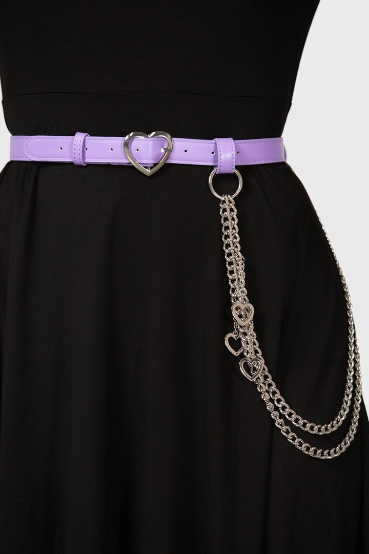 Dollis Chain Belt [LILAC] - belts - VampireFreaks - Killstar