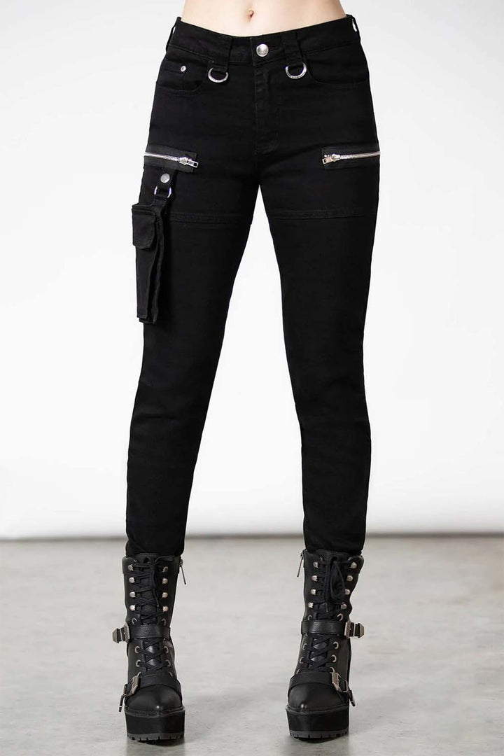 Dominance Skinny Jeans - womens bottoms - VampireFreaks - Killstar