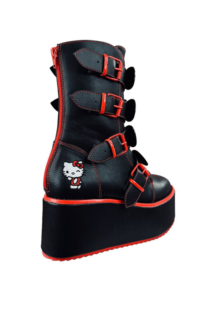 Dominion Hello Kitty Platform Boots [Black/Red] - womens shoes - VampireFreaks - YRU