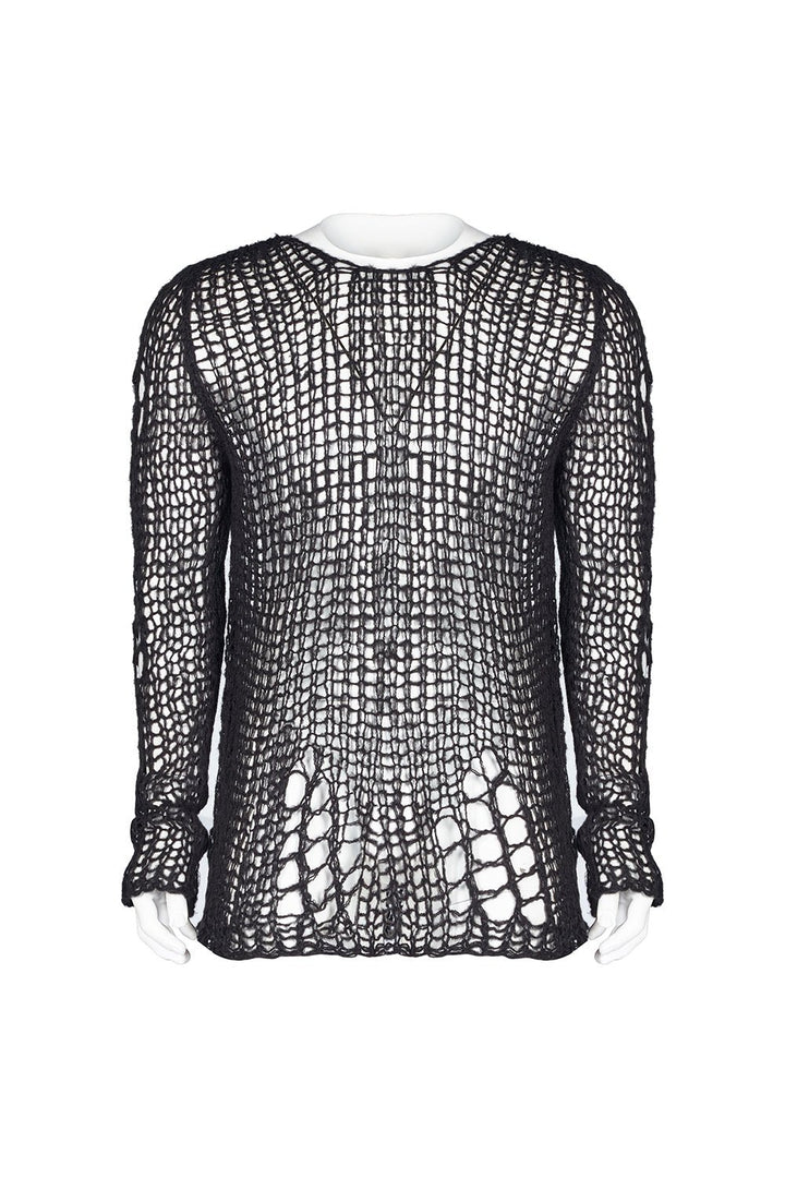 Doom Metal Shredded Sweater Top [Unisex] - mens outerwear - VampireFreaks - Punk Rave