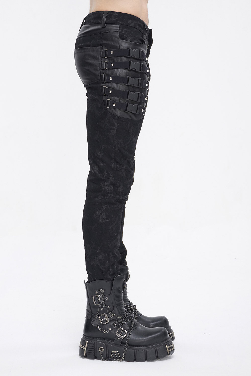 Doomsday Distressed Skinny Jeans - mens pants - VampireFreaks - Devil Fashion