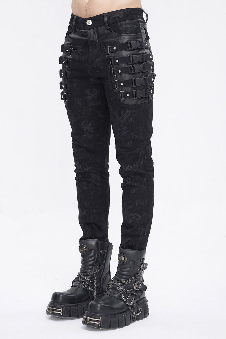 Doomsday Distressed Skinny Jeans - mens pants - VampireFreaks - Devil Fashion