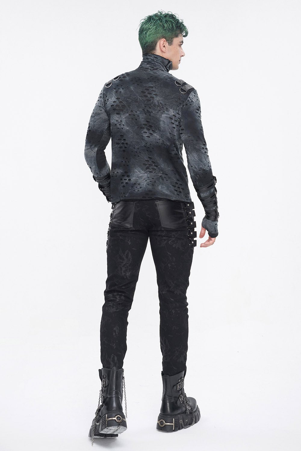 Doomsday Distressed Skinny Jeans - mens pants - VampireFreaks - Devil Fashion