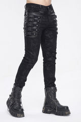 Doomsday Distressed Skinny Jeans - mens pants - VampireFreaks - Devil Fashion