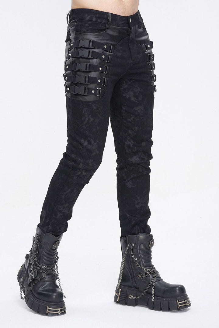 Doomsday Distressed Skinny Jeans - mens pants - VampireFreaks - Devil Fashion