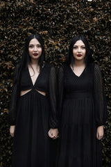 witchy balloon sleeve dresses