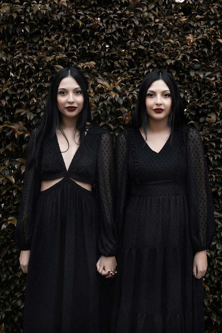 witchy balloon sleeve dresses