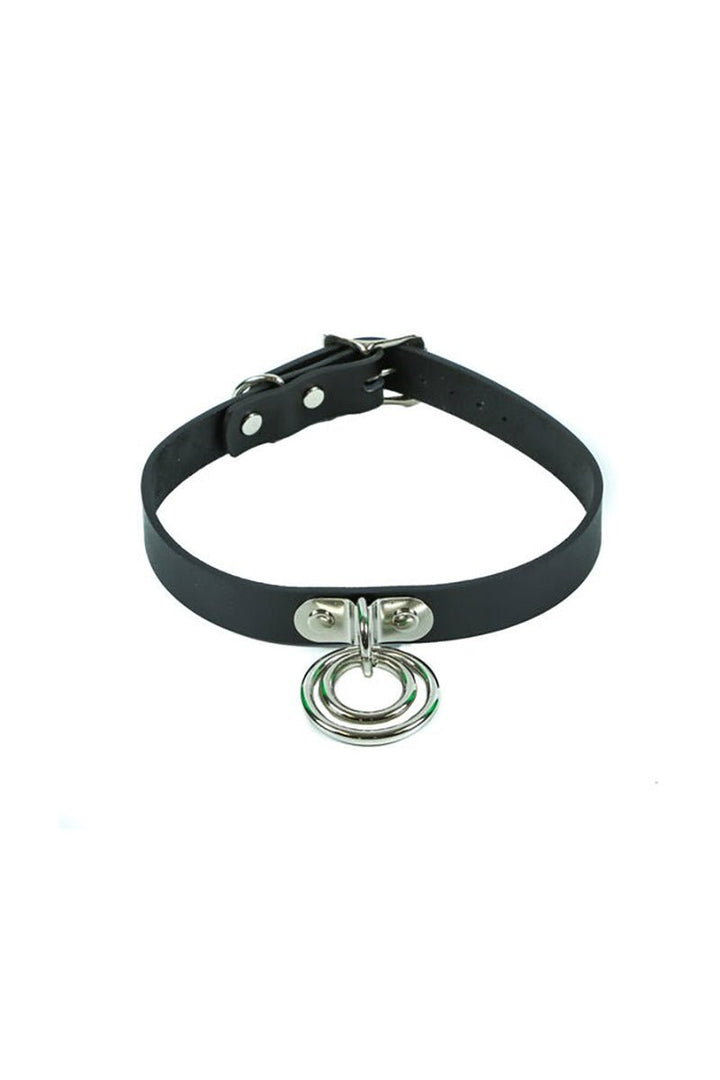 Double Trouble D - Ring Choker - chokers - VampireFreaks - Funk Plus