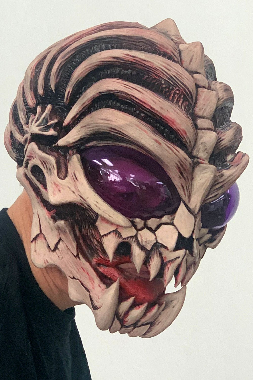 Down To Earth Alien Skull Latex Mask - costumes - VampireFreaks - Zagone Studios