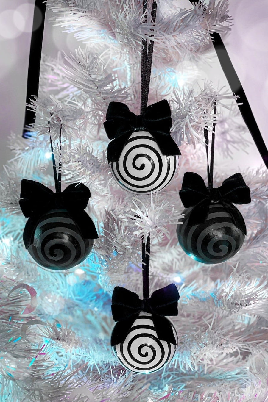 Downward Spiral Ornaments [Set of 4]