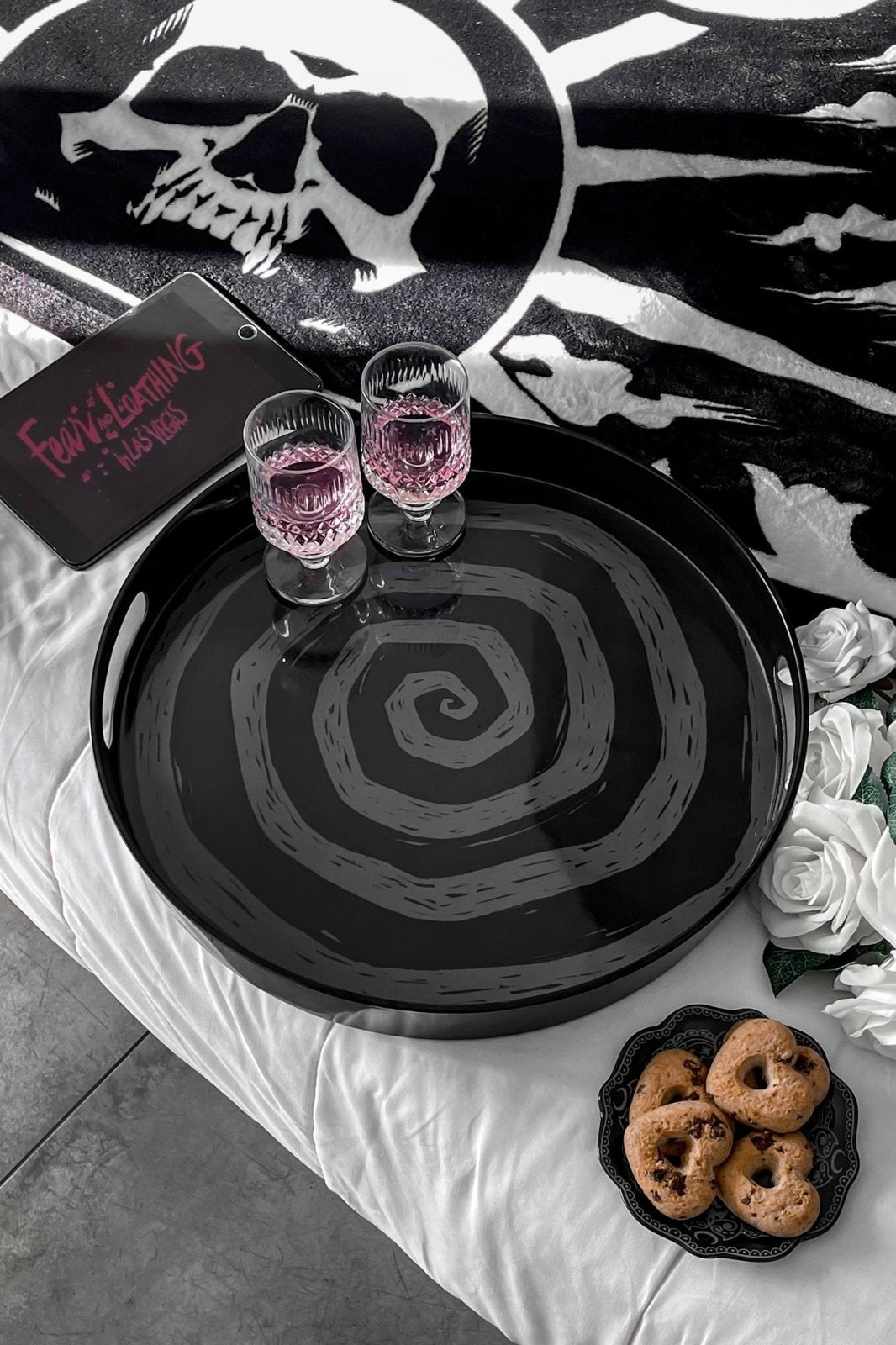 Downward Spiral Serving Tray - housewares - VampireFreaks - Killstar