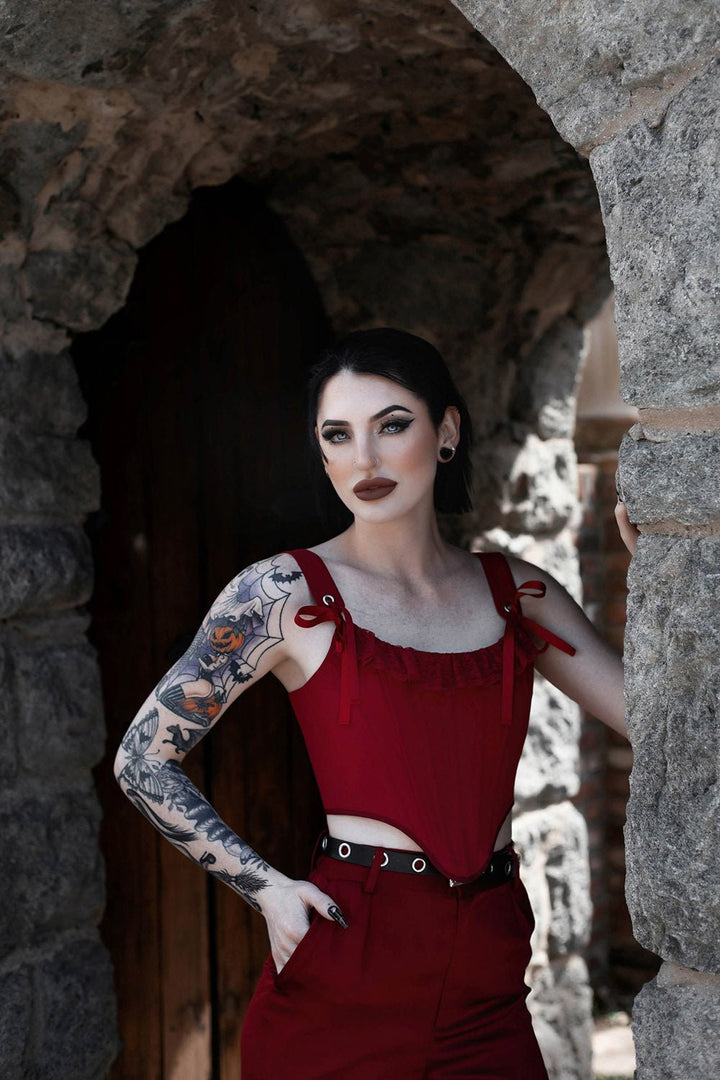 Draconian Corset - womens tops - VampireFreaks - Lively Ghosts