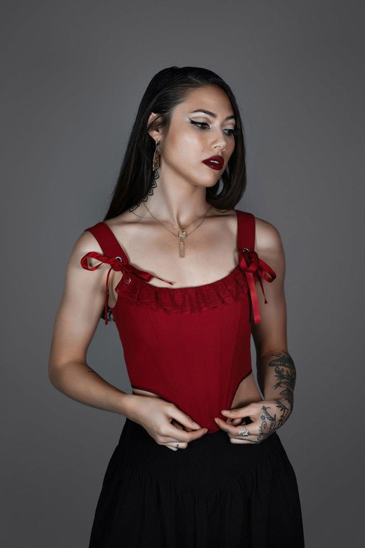 Draconian Corset - womens tops - VampireFreaks - Lively Ghosts