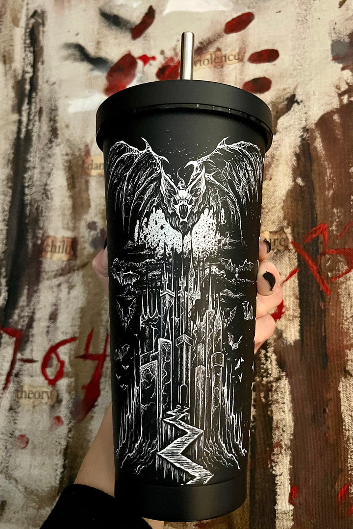 spooky bat cold cup