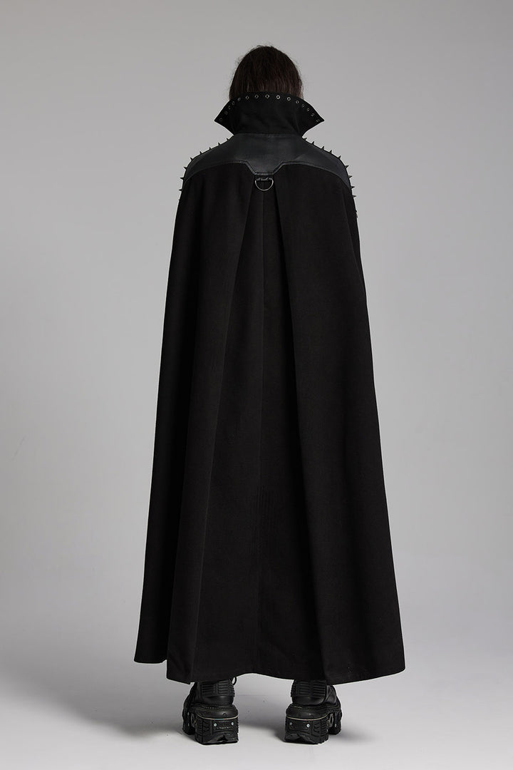 mens high collared gothic cape