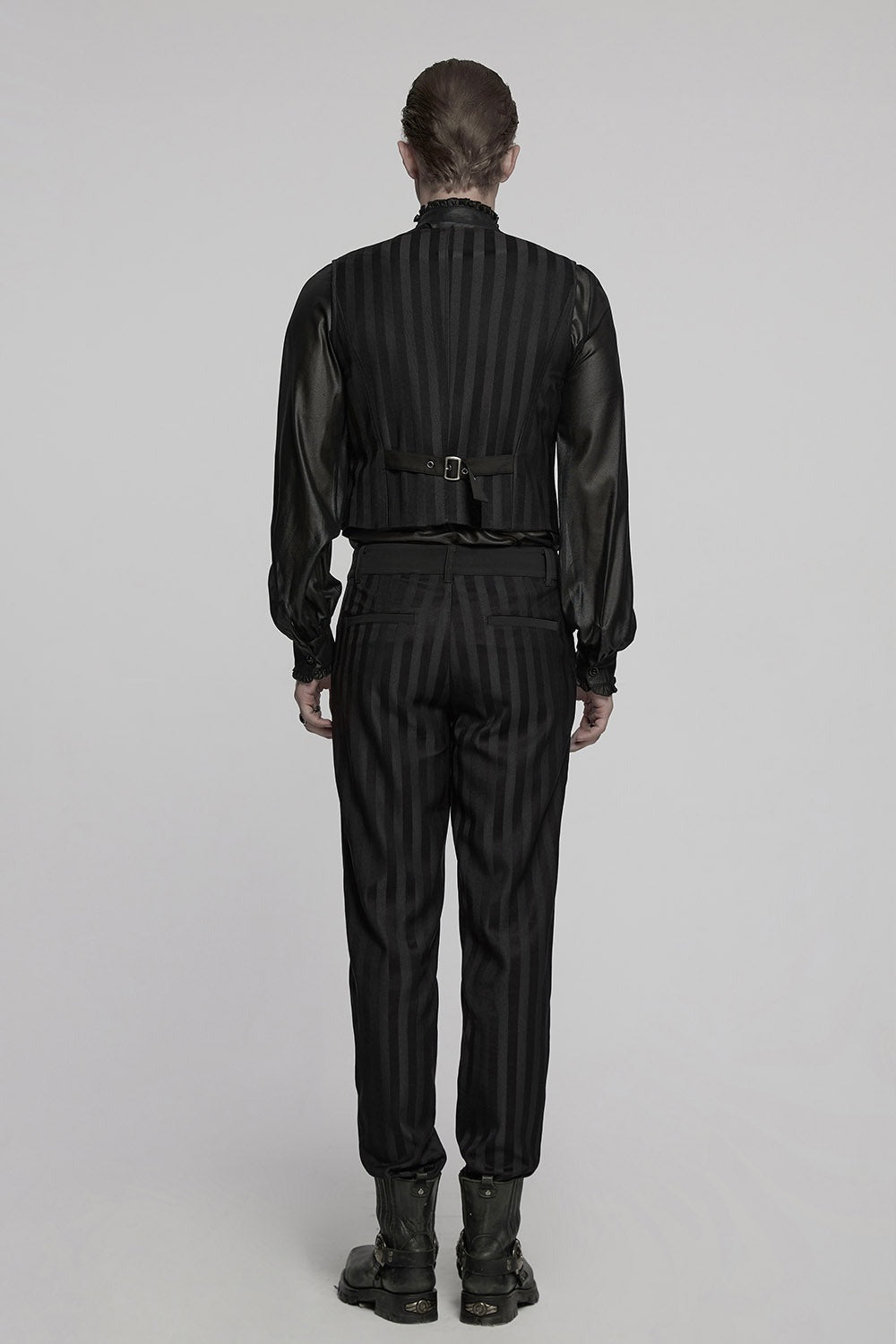 trad goth striped mens trousers