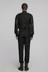 trad goth striped mens trousers