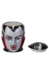 gothic dracula vampire head cookie jar