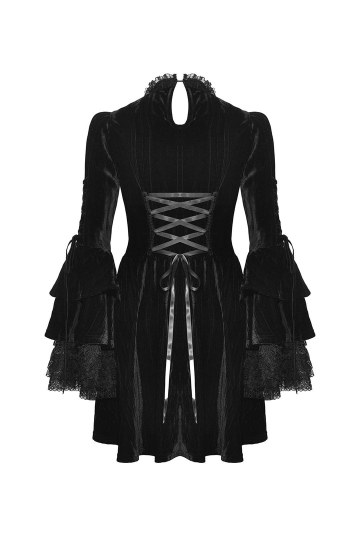 Draculara Black Velvet Dress - dresses - VampireFreaks - Dark In Love