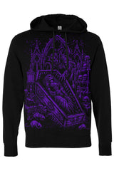 Goth fashion dracula and bride vampire pullover hoodie