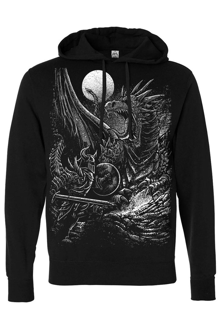 Dragon Knight Hoodie [Zipper or Pullover] - mens outerwear - VampireFreaks - VampireFreaks