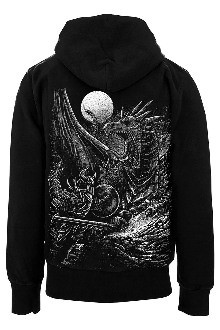 Dragon Knight Hoodie [Zipper or Pullover] - mens outerwear - VampireFreaks - VampireFreaks