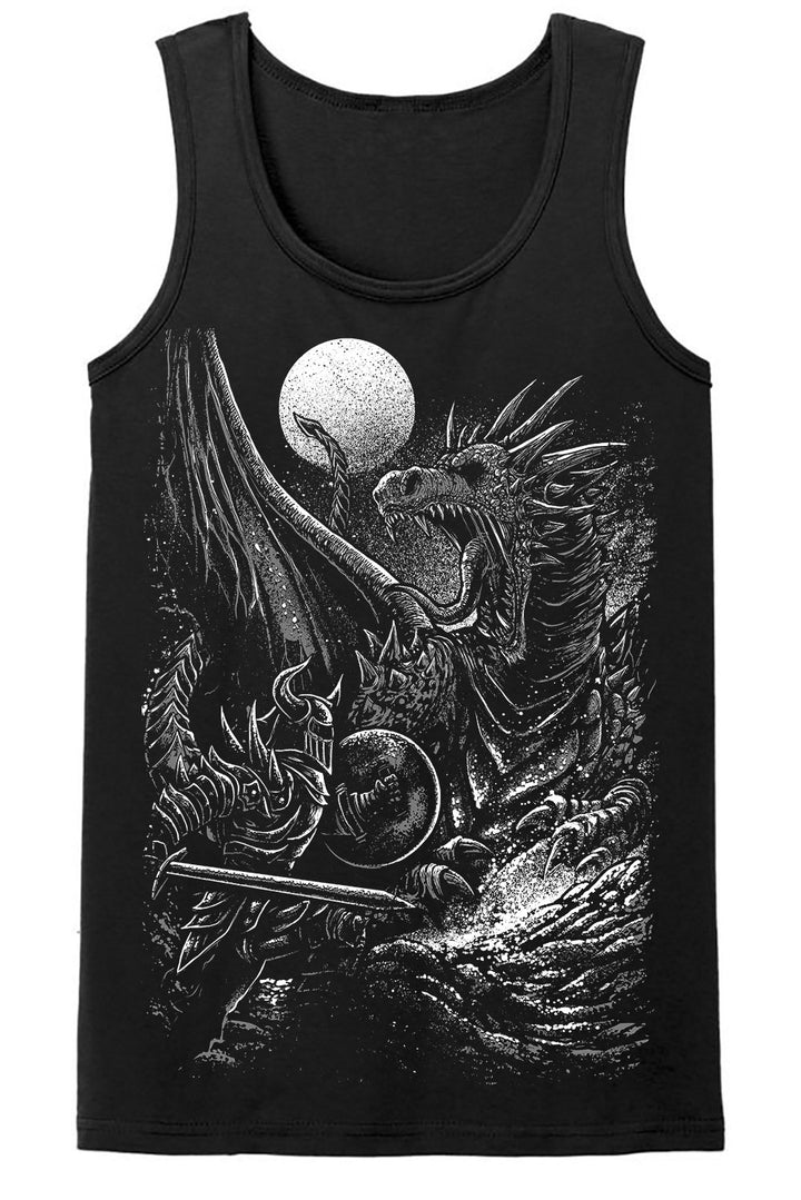 dragon and knight fighting shirt