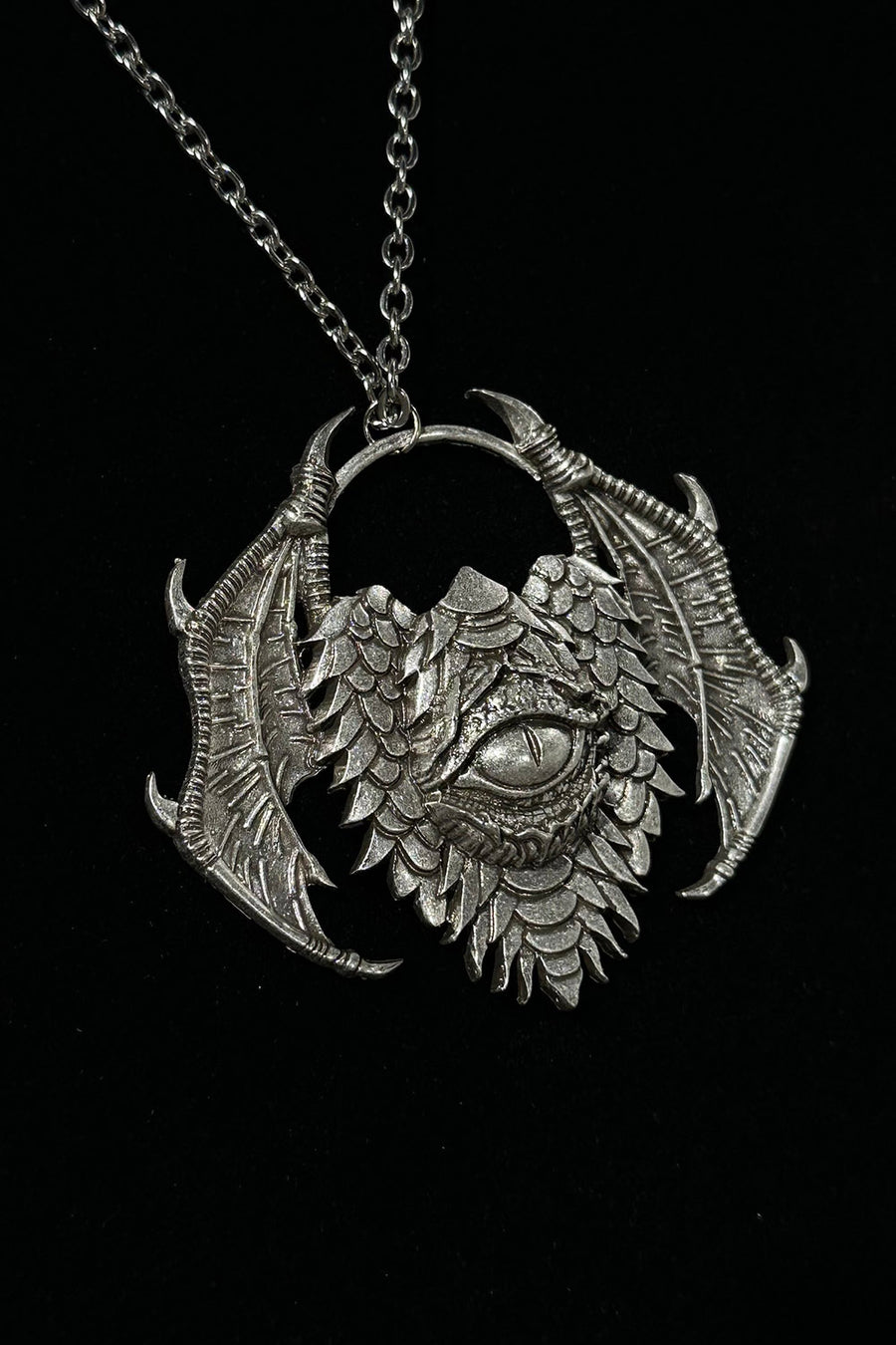 gothic dragon necklace