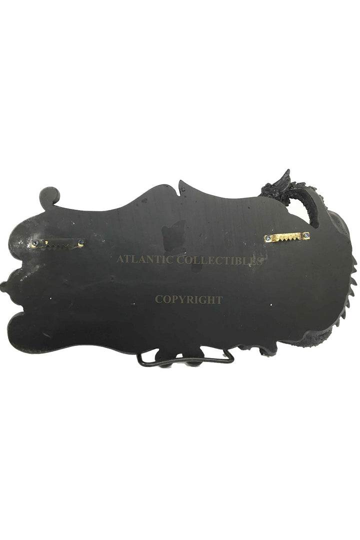 gothic dragon wall plaque welcome sign with hanging hardware on the back 