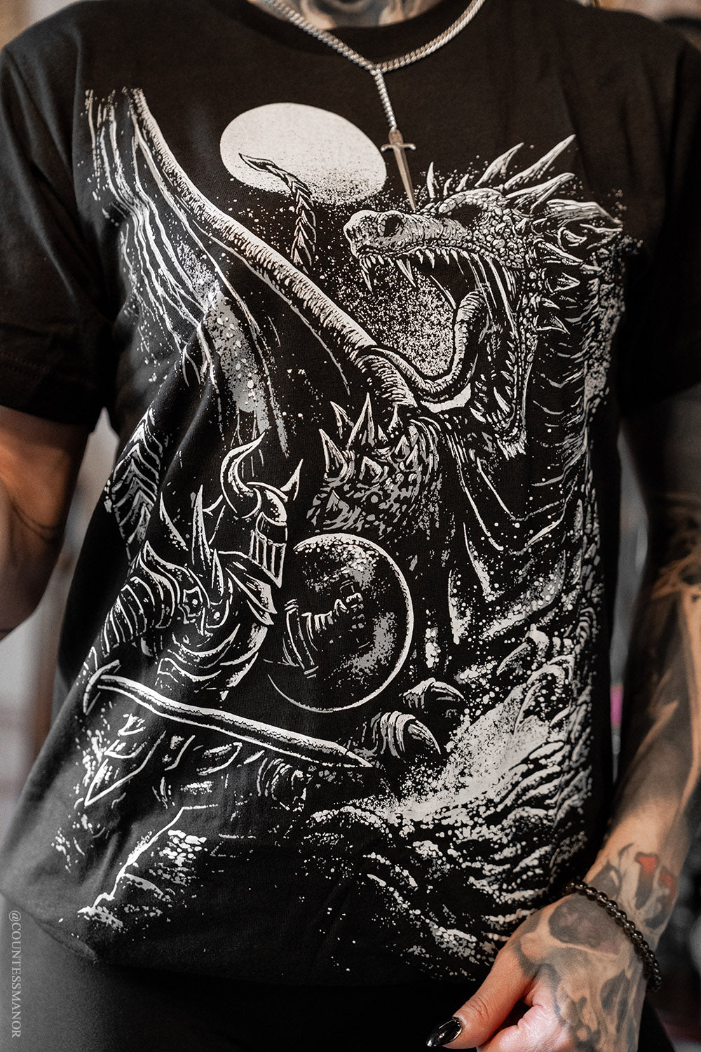 heavy metal dragon shirt