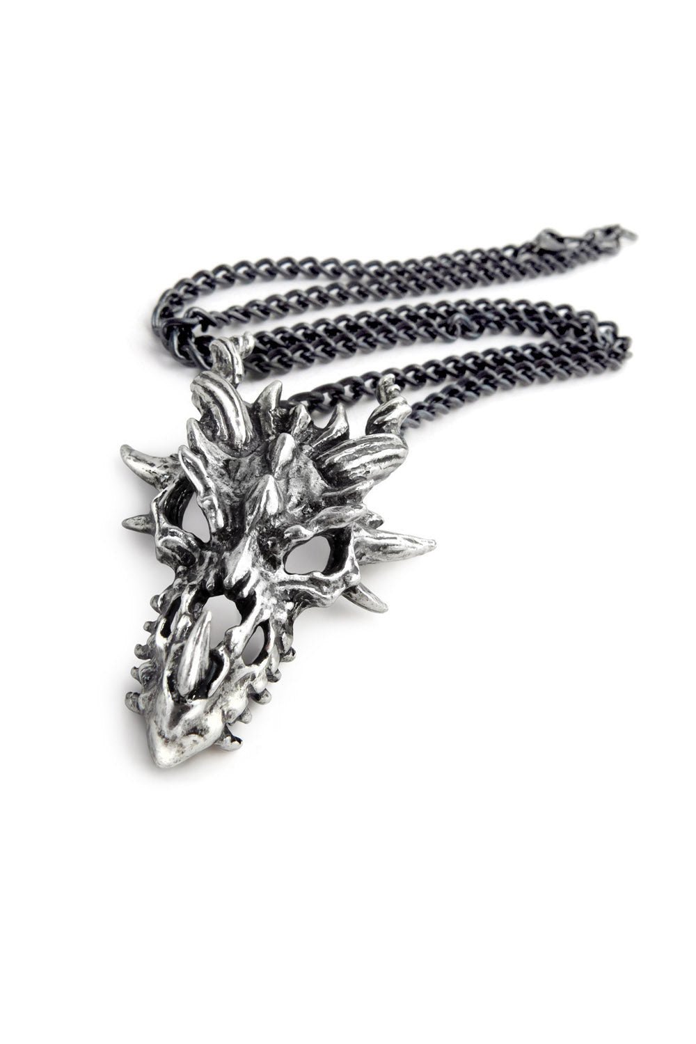 Dragon Skull Necklace - jewelry - VampireFreaks - Alchemy