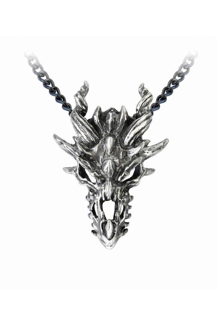 Dragon Skull Necklace - jewelry - VampireFreaks - Alchemy