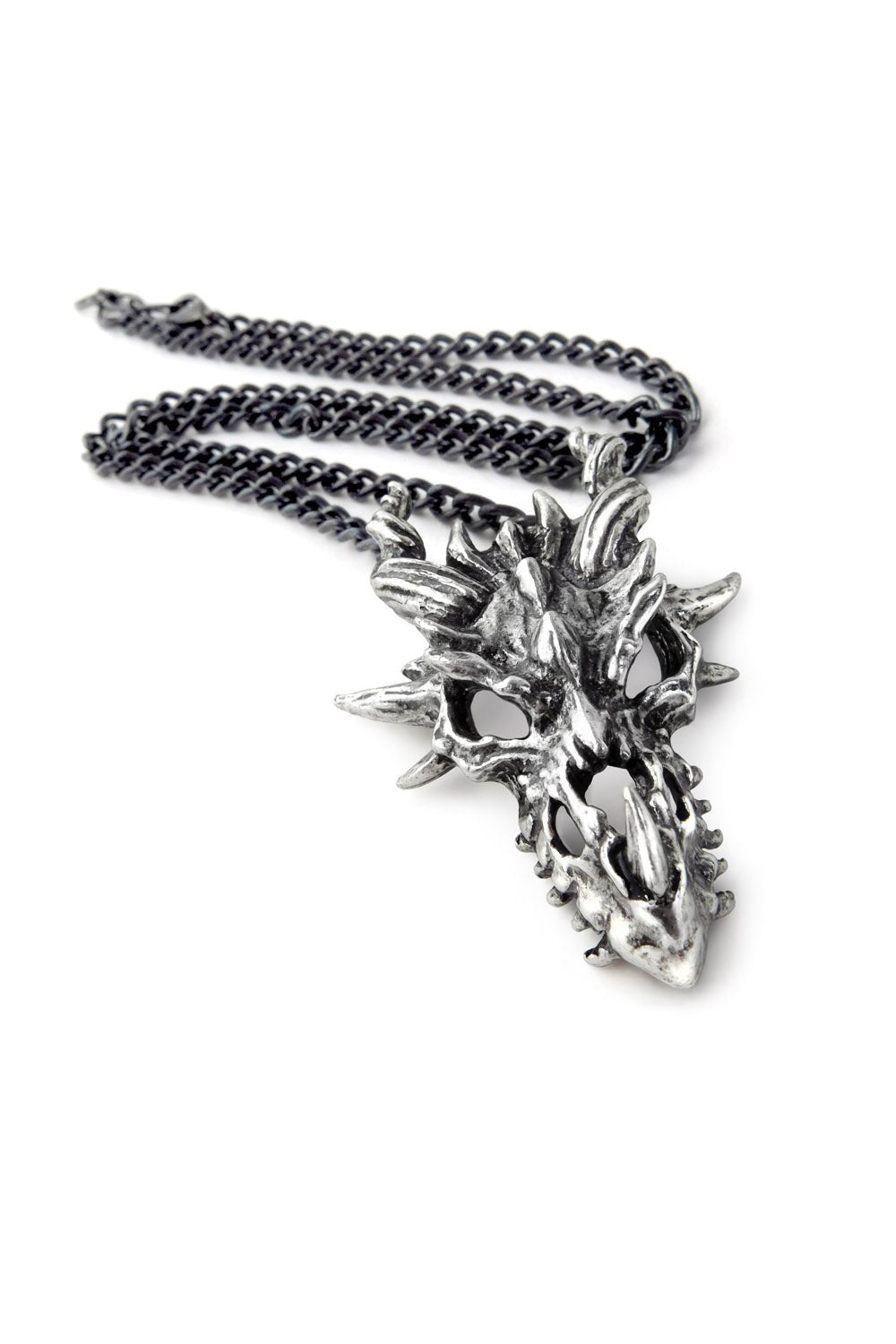 Dragon Skull Necklace - jewelry - VampireFreaks - Alchemy