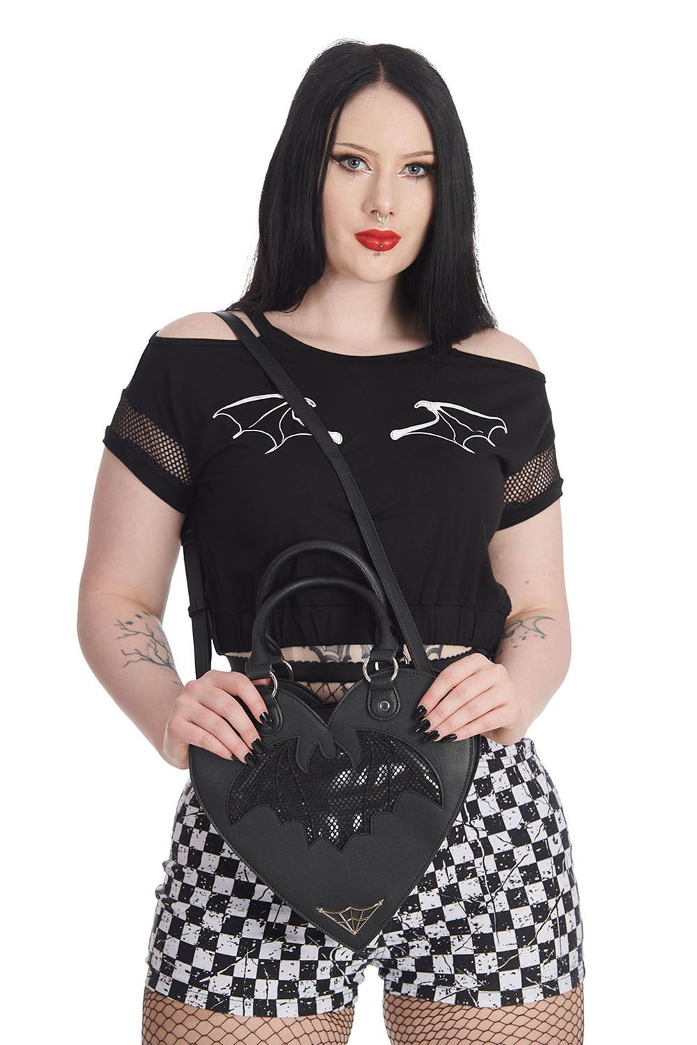 Dreamology Bat Heart Handbag - bags & wallets - VampireFreaks - Banned Apparel / Lost Queen