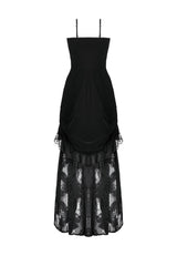 dark in love Gothic Embroidered Bustier Dress back