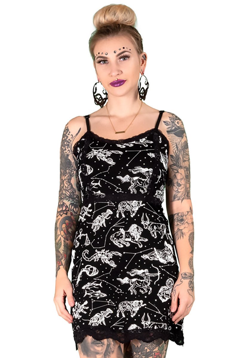 Dress Lace Slip: Sign Of The Zodiac - dresses - VampireFreaks - Too Fast