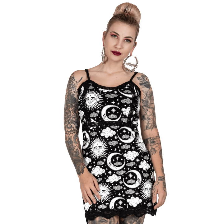 Dress Lace Slip: Xtra Celestial Moon - dresses - VampireFreaks - Too Fast