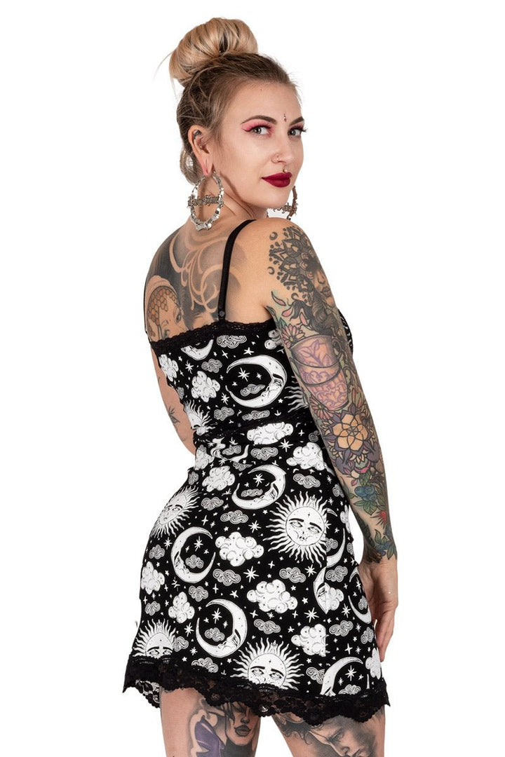 Dress Lace Slip: Xtra Celestial Moon - dresses - VampireFreaks - Too Fast