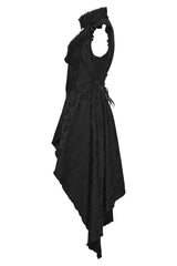 Punk Rave womens long vest with elegant high low hemline