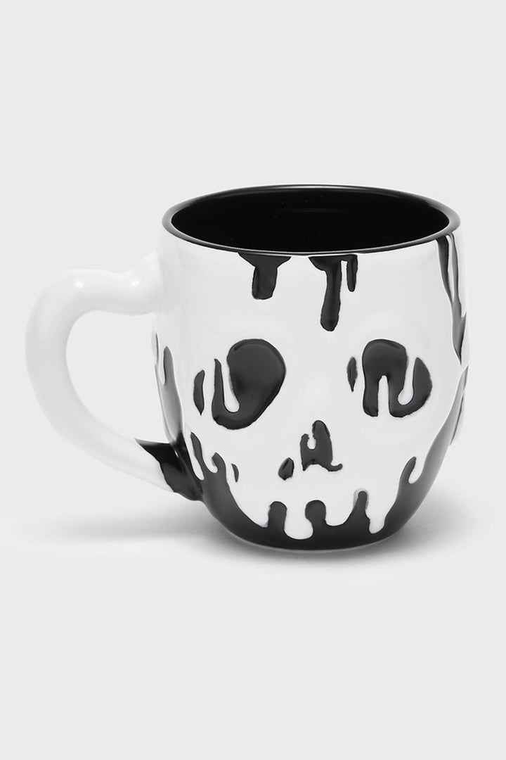 spooky gothic dripping melting effect mug 