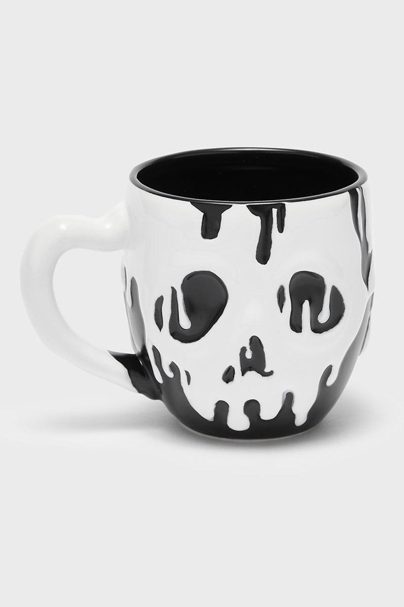 spooky gothic dripping melting effect mug 