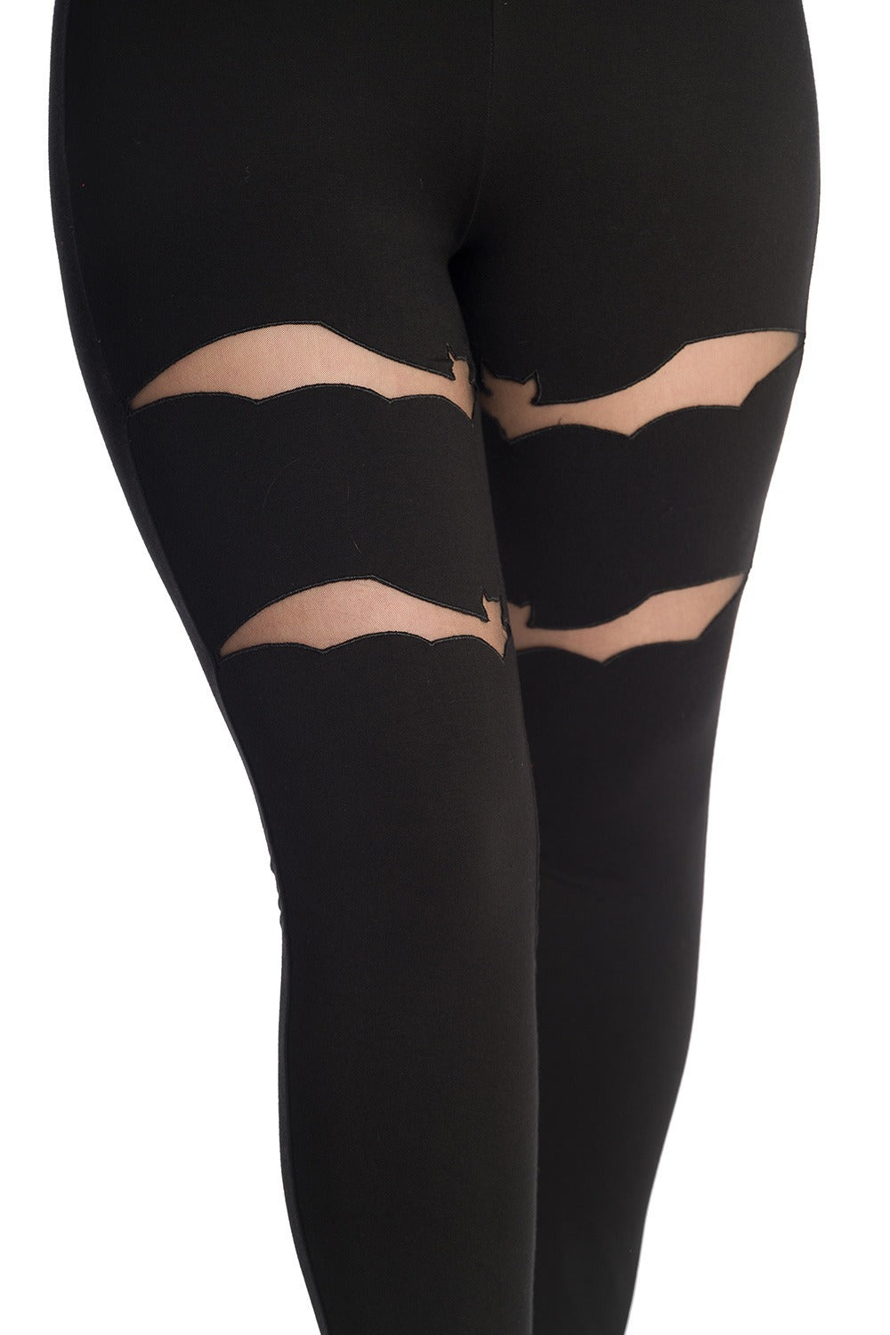 womens emo bat leggings by banned apparel