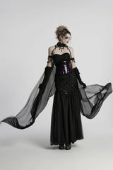 gothic mesh cloak 