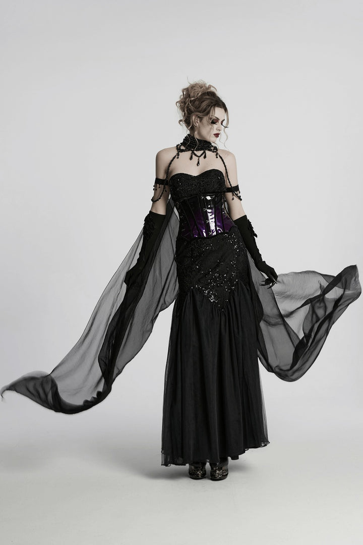 gothic mesh cloak 