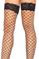 gothic wide fishnet stockings by leg avenue 