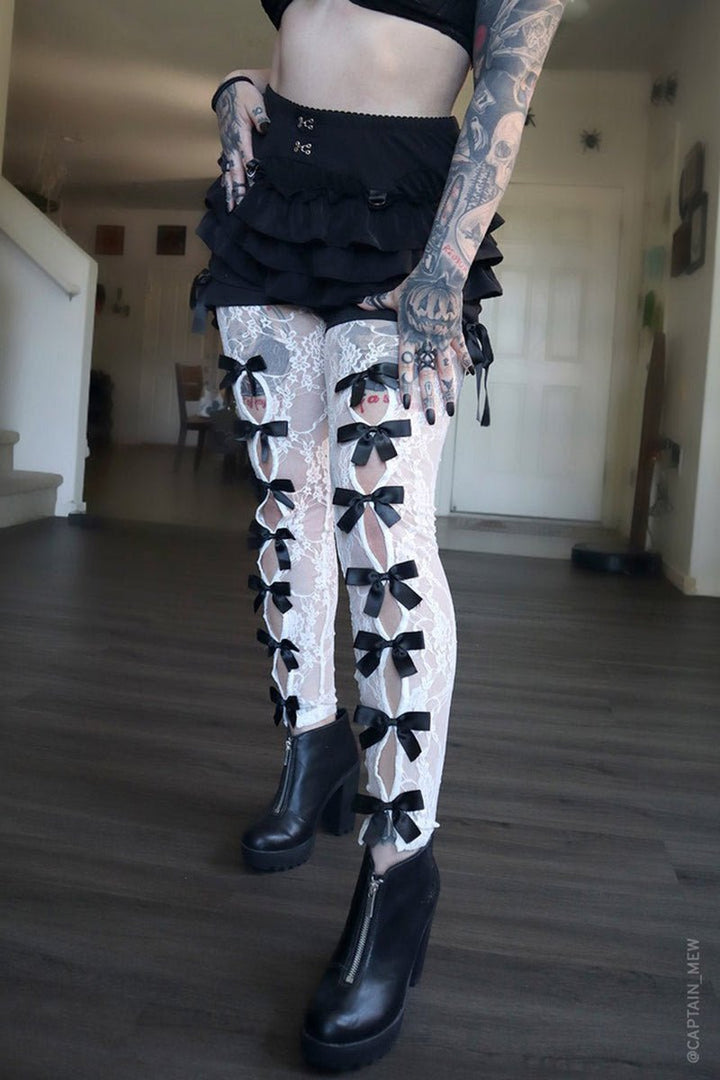 Duchess Leggings - womens bottoms - VampireFreaks - Forest Ink