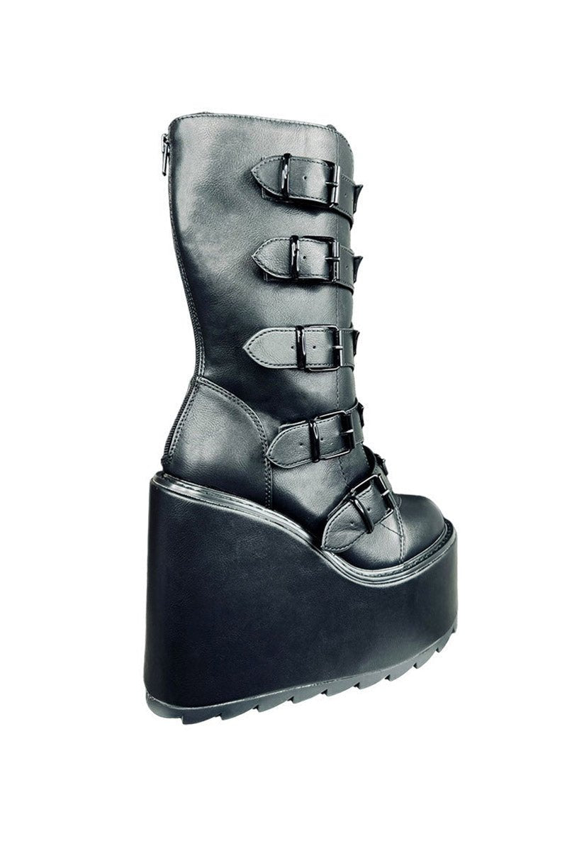 Dune Bat Goth Platform Boots [Blackout] - womens shoes - VampireFreaks - YRU