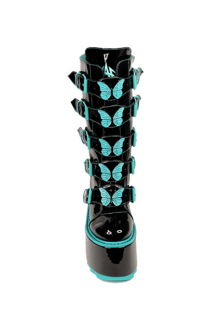 Dune Butterfly Platform Boots - womens shoes - VampireFreaks - YRU