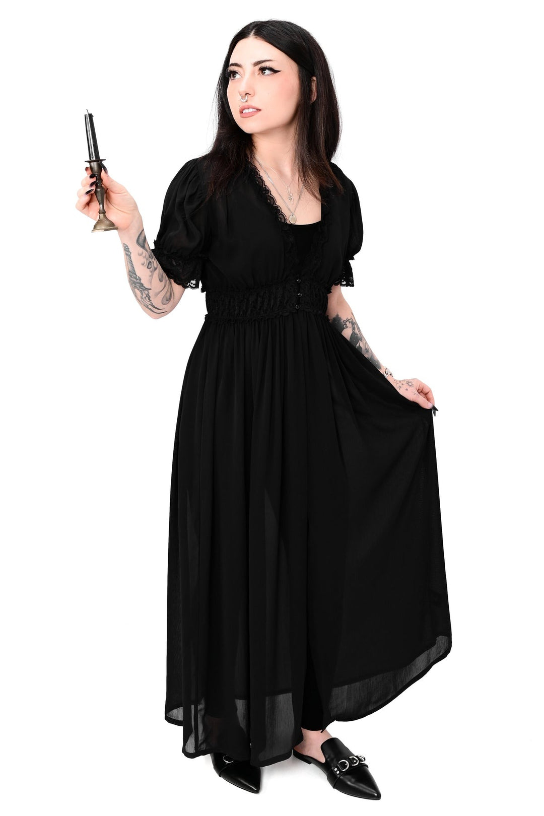 dark cottagecore duster 